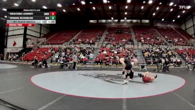 141 lbs 1st Place Match - Brayden Lowery, Indianapolis vs Ronan Schuelke, McKendree