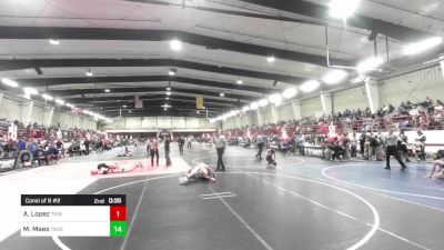 126 lbs Consi Of 8 #2 - Aj Lopez, Trinidad Miners vs Manuel Maes, Taos Jr Wrestling
