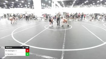 89 lbs Consi Of 4 - Malakai Unpingco, One Shot Wrestling vs Hunter Ferreira, Ceres Pups WC