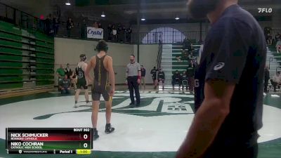 126 lbs Cons. Round 4 - Nick Schmucker, Roanoke Catholic vs Niko Cochran, Catholic High School