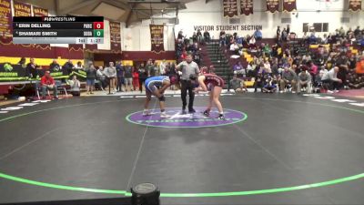 135 lbs Semifinal - Erin Delling, Parkway Central High School vs Shamari Smith, South Dade High School