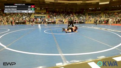 150 lbs Rr Rnd 1 - Jovee Sitzman, Tulsa Blue T Panthers vs Jolynn Prock, Sperry Wrestling Club