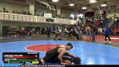 182 lbs Quarterfinal - Santiago Holland, St. Augustine vs Gavin Clark, Santana