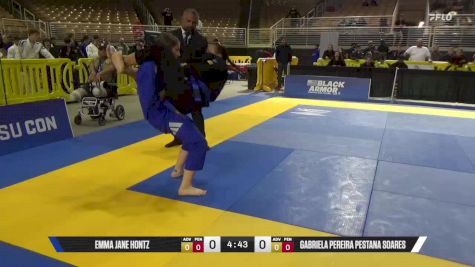 Gabriela Pereira Pestana Soares vs Emma Jane Hontz 2025 Pan Jiu Jitsu IBJJF Championship