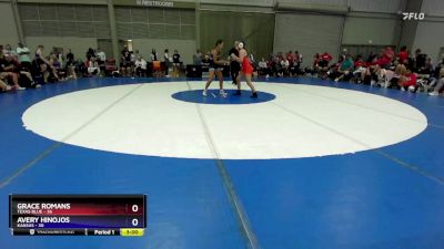 110 lbs Round 3 (8 Team) - Grace Romans, Texas Blue vs Avery Hinojos, Kansas