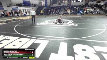 133 lbs Quarterfinal - Gavin Quiocho, Glenville State University vs Matthew Englehardt, West Liberty