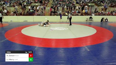 110 lbs Quarterfinal - Kameron Dotson, Roundtree Wrestling Academy vs Jacob Merry, Lumpkin County Wresting