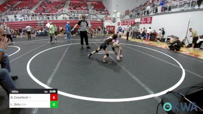 58 lbs Consi Of 4 - Baylor Crawford, Pauls Valley Panther Pinners vs Luke Doty, Lions Wrestling Academy