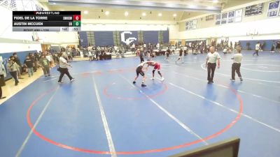 126 lbs 3rd Place Match - Fidel De La Torre, Santa Monica High School Wrest vs Austin McCuen, Sunny Hills