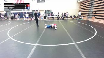 56 lbs Quarters - Kash McKinney, IA vs Steel Mursu, MN