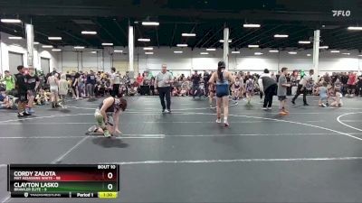 130 lbs Round 3 (8 Team) - Cordy Zalota, Mat Assassins White vs Clayton Lasko, Brawler Elite