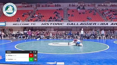 132 lbs Rr Rnd 2 - Jake Miller, Blackwell vs Jayden Halter, Liberty High School