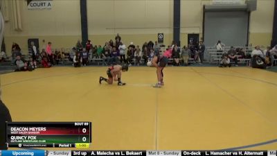 102 lbs Cons. Semi - Deacon Meyers, West Salem Bangor vs Quincy Fox, Outlaw Wrestling Club