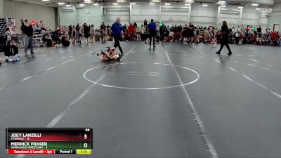 68 lbs Round 5 (8 Team) - Joey Lanzilli, CTWHALE vs Merrick Fraser, Warhawks Wrestling