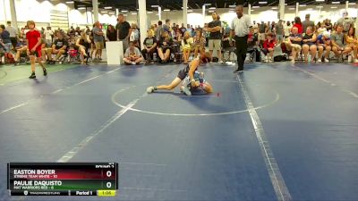 84 lbs Round 2 (6 Team) - Paulie Daquisto, Mat Warriors Red vs Easton Boyer, Xtreme Team White