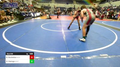 140 lbs Consi Of 4 - Berek Buckaloo, Weatherford vs Brady Owings, Weatherford Youth Wrestling