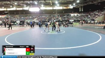 170 lbs Quarterfinal - Treven Hokland, Middleton vs Seth Martin, Post Falls