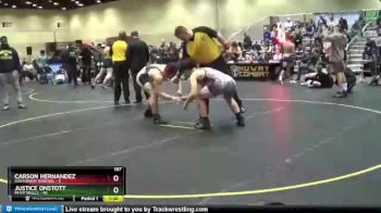 187 lbs Round 3 (8 Team) - Carson Hernandez, Southwest Arsenal vs Justice Onstott, MI Pittbulls