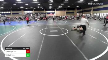 106 lbs Consi Of 8 #1 - Jack Albright, Iron Eagles WC vs Yusuf Khalil, Poway Elite