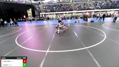 Girls 3rd-4th Grade - 71 Semis - Torah Heitritter, Ironhawk Wrestling Academy vs Loxley Reiter, Iowa