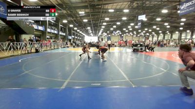 132 lbs Rr Rnd 1 - JJ Graves, Indiana Outlaws Gray vs Samir Siddikov, Diesel Wrestling Academy