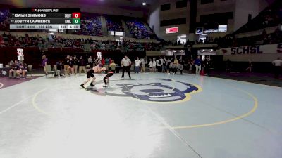 106 lbs Round Of 16 - Isaiah Simmons, Southside vs Austyn Lawrence, Darlington