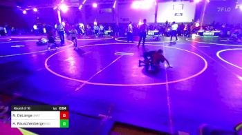 58 lbs Round Of 16 - Nolan DeLange, Unattached vs Hunter Rauschenberger, Ridge WC