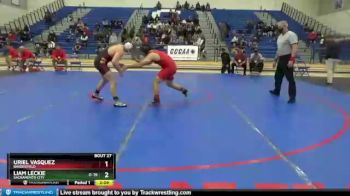 174 lbs Champ. Round 1 - Uriel Vasquez, Bakersfield vs Liam Leckie, Sacramento City