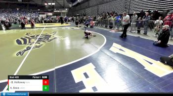 53 lbs Cons. Round 4 - Bear Holloway, Ascend Wrestling Academy vs Apollo Baca, Lake Stevens Wrestling Club