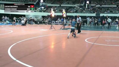 Rookie K-2 44 Semifinal - Corbin Hogue, New Kent Wrestling Club vs Lucas Maxwell, Poquoson Athletic Association