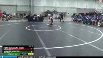 122 lbs 2nd Wrestleback (8 Team) - Meta Xayabouth-Jones, Georgia Blue vs Koressa Allgeyer, Wisconsin