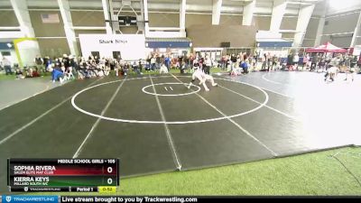 105 lbs Semifinal - Sophia Rivera, Salem Elite Mat Club vs Kierra Keys, Millard South WC