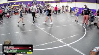 125 lbs 2nd Place Match - Jentry Jackson, KC Elite Training Center vs Brick Dorris, Summerville Takedown Club