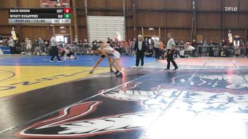 119 lbs Quarterfinal - Zack Dixon, South Side Wrestling Club vs Wyatt Stauffer, Blair Academy