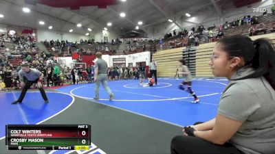 53 lbs Champ. Round 1 - Colt Winters, Henryville Youth Wrestling vs Crosby Mason, PAWS