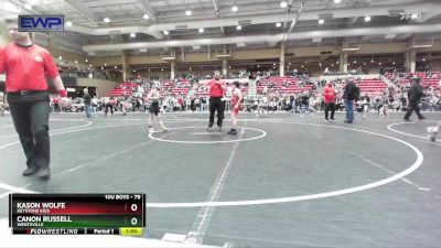 79 lbs Cons. Round 4 - Canon Russell, Wentzville vs Kason Wolfe, Keystone Kids