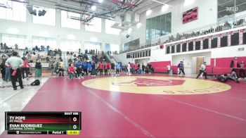 157 lbs Cons. Round 5 - Evan Rodriguez, Cathedral Catholic vs Ty Pope, Mt. Miguel