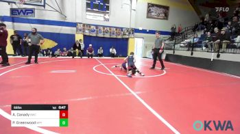 55 lbs 3rd Place - Aiden Canady, Berryhill Wrestling Club vs Parks Greenwood, Mannford Pirate Youth Wrestling