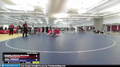 152 lbs Cons. Round 3 - Riley Bancroft, 7 Virtues Wrestling Club vs Ximena Romero, Premier Wrestling Club