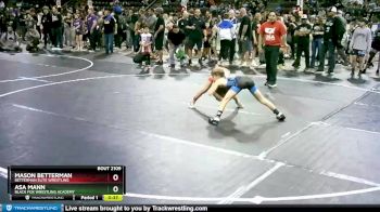 75 lbs Quarterfinal - Asa Mann, Black Fox Wrestling Academy vs Mason Betterman, Betterman Elite Wrestling