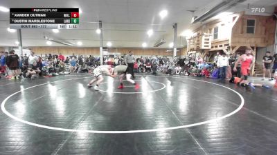 177 lbs Round Of 16 - Xander Outman, Wellsville vs Dustin Marblestone, Lansford