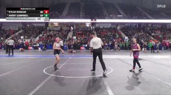 85 lbs Champ. Round 1 - Avery Campbell, South Central Punisher vs Kylah Duncan, Lakin Wrestling Club