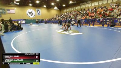 120 lbs Semifinal - Vanessa Alvarado, Highland vs Danyell Jones, Stockdale