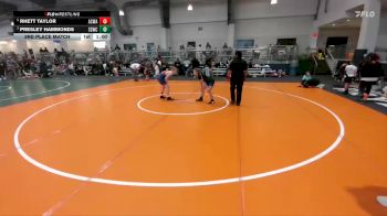 100 lbs 3rd Place Match - Rhett Taylor, Armstrong County Wrestling Academy vs Presley Hammonds, Southern Style Wrestling Club
