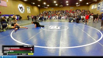 160 lbs Cons. Round 7 - Angelo Barahona, Buchanan vs Lucas Reza, Servite