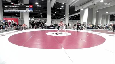 65 lbs Cons. Round 4 - MaClane Englert, Primus Wrestling vs Josiah Beltran, Wrestling Factory