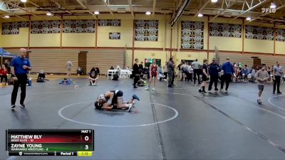 72 lbs Round 7 (10 Team) - Matthew Bly, Diddy Elite vs Zayne Young, Warhawks Wrestling