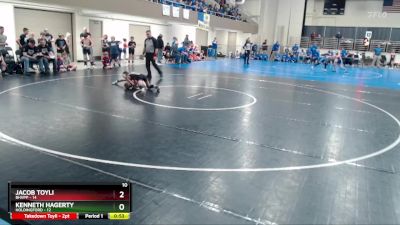 75 lbs Semis (4 Team) - Jacob Toyli, BHVPP vs Kenneth Hagerty, Holdingford