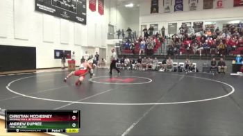 197 lbs Quarterfinal - Andrew Dupree, Thiel College vs Christian McChesney, Washington & Jefferson