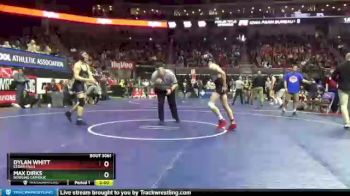 3 lbs Champ. Round 1 - Dylan Whitt, Cedar Falls vs Max Dirks, Dowling Catholic